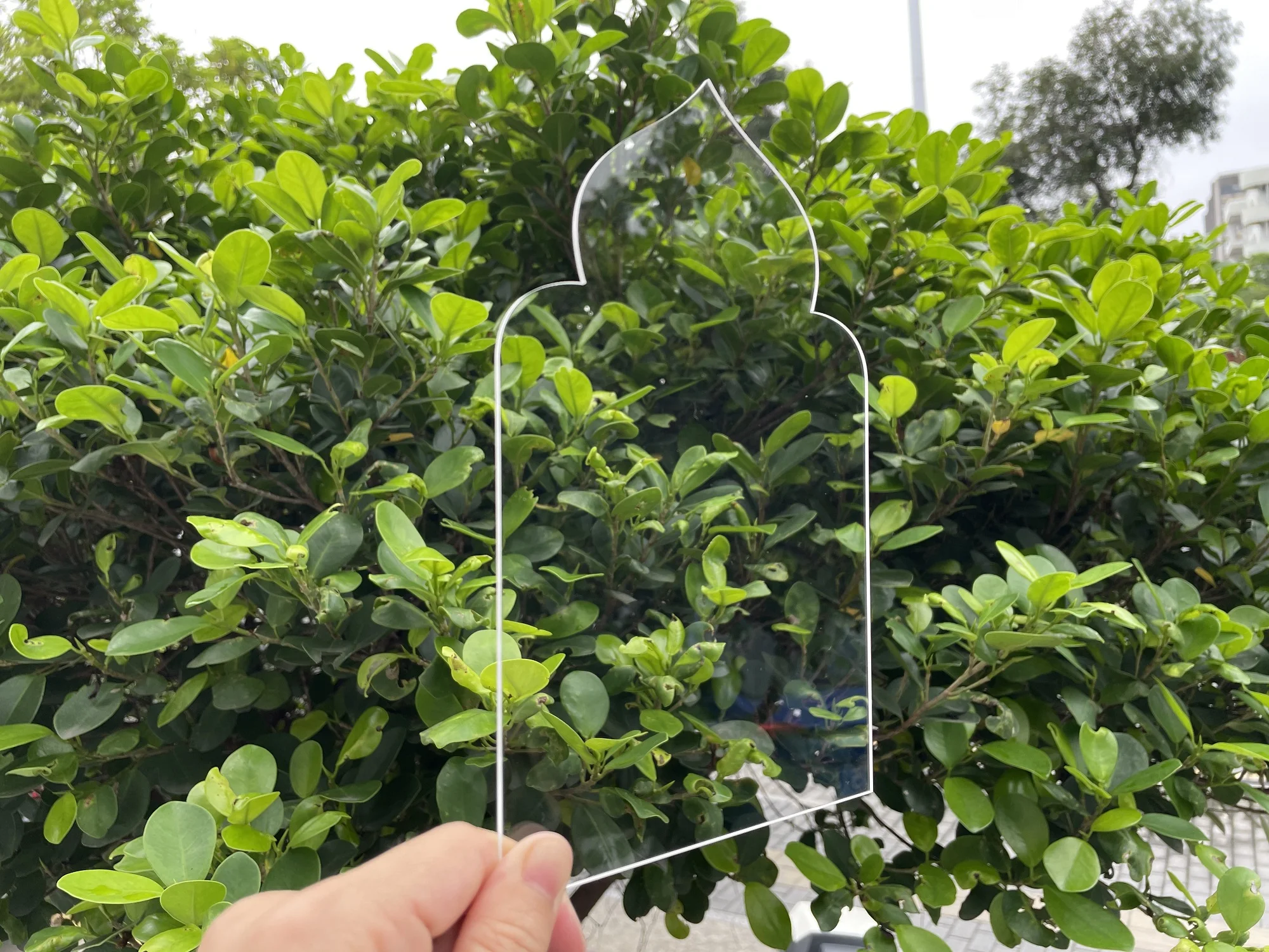 Transparent Castle Shape Blank Acrylic Stand Table Number Sign for DIY Birthday Bridal Shower Muslim Party Wedding Anniversary