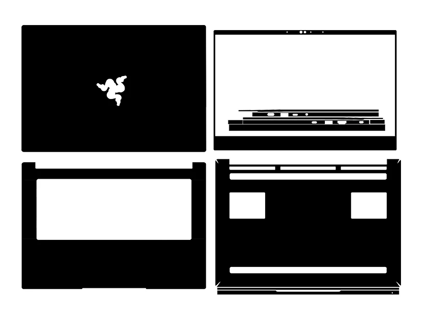 Protezione Della Copertura Della Decalcomania Della Pelle Dell'Autoadesivo Del Computer Portatile In Fibra Di Carbonio Per Razer Blade 14 Rz09-0370 14