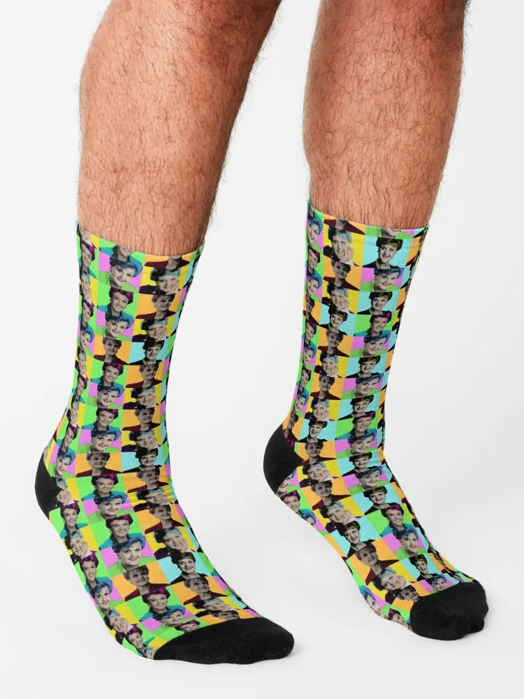 Jessica Fletcher (Pop Art) MURDER, SHE WROTE Socks compression socks men Rugby basketball Sock man