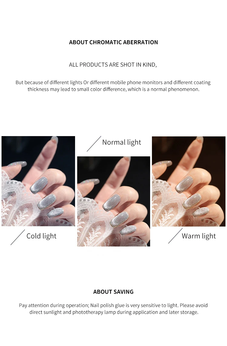 Laser Diamond Cat Eye Nail Polish NexusQualitystore