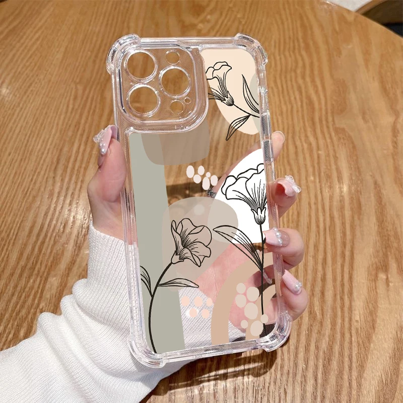 Floral Transparent Phone Case