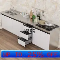 ตู้ครัวสแตนเลส LTT พร้อมอ่างล้างจาน ตู้เก็บของเรียบง่าย ตู้เตาแบบรวม 1