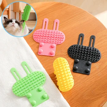 Pet Cat Hair Removal Massage Comb Cats Rubbing Brush Kitten Grooming Self Cleaning Wall Corner Cat Scratcher Combs Cat scissors 1
