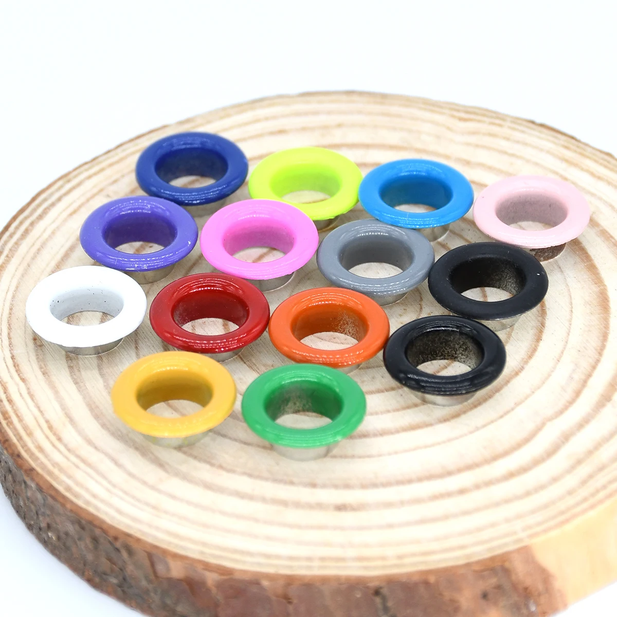 Eyelet Grommet Ring Screw Back Eyelets Metal Eyelet Buttons 100sets Metal Eyelets with Washer 8mm Grommets Round Hole Ring for Shoes Bag Garment Hat Decor Canvas Tent Repairing Accessories