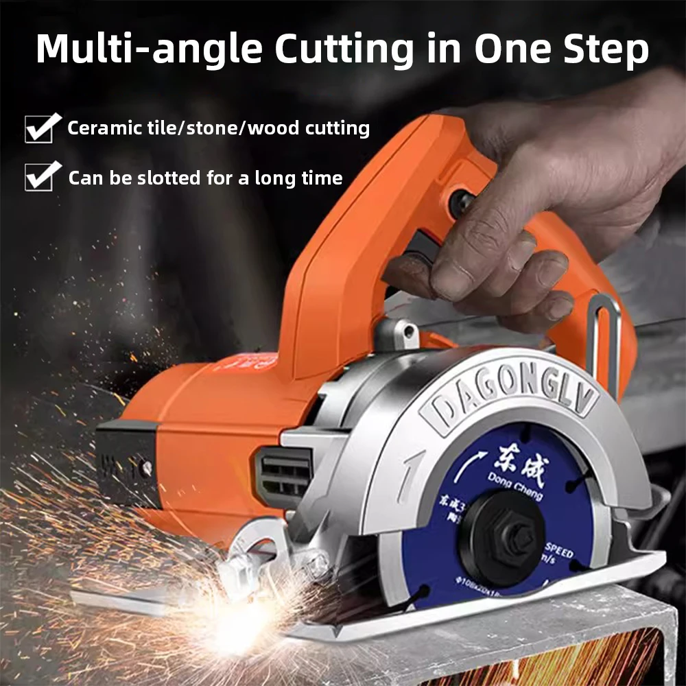 Mini Electric Cutting Machine Woodworking Multifunctional Portable Electric Saw Slotting Machine for Household Tile Stone Marble 5