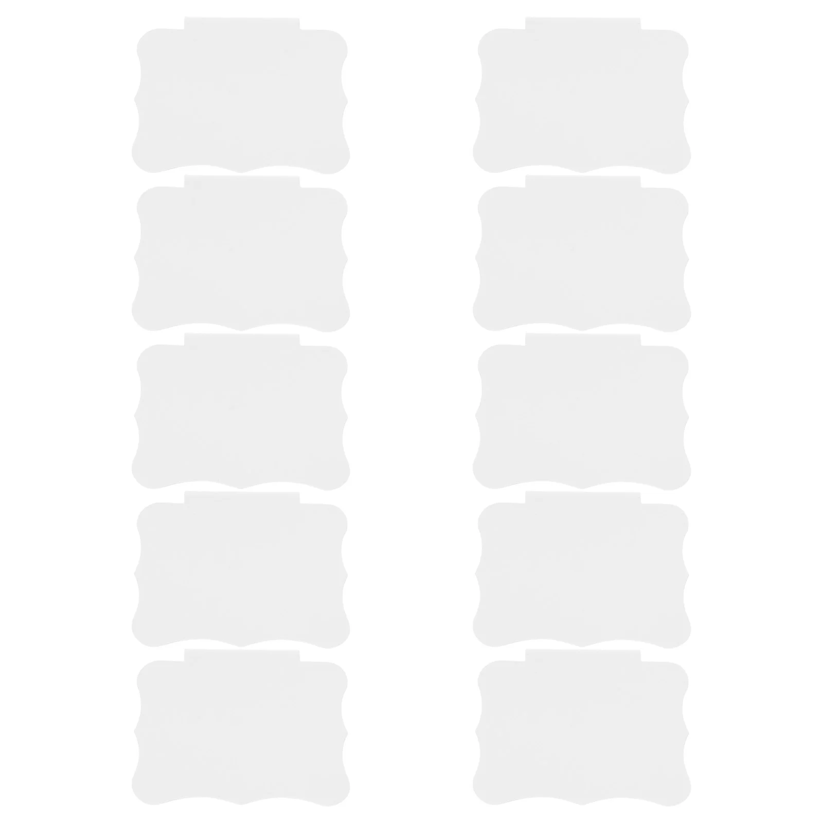 

10 Pcs Hanging Label Holder Removable PVC Bin Tags Clip-on Basket Labels Holders Advertising Clips White