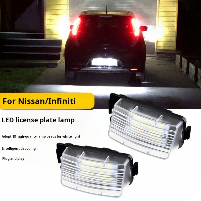 

Suitable For The 07-13 Infiniti G25, G35, G37, And S60 Models. After Modifying The Led License Plate Light, The License Plate Li