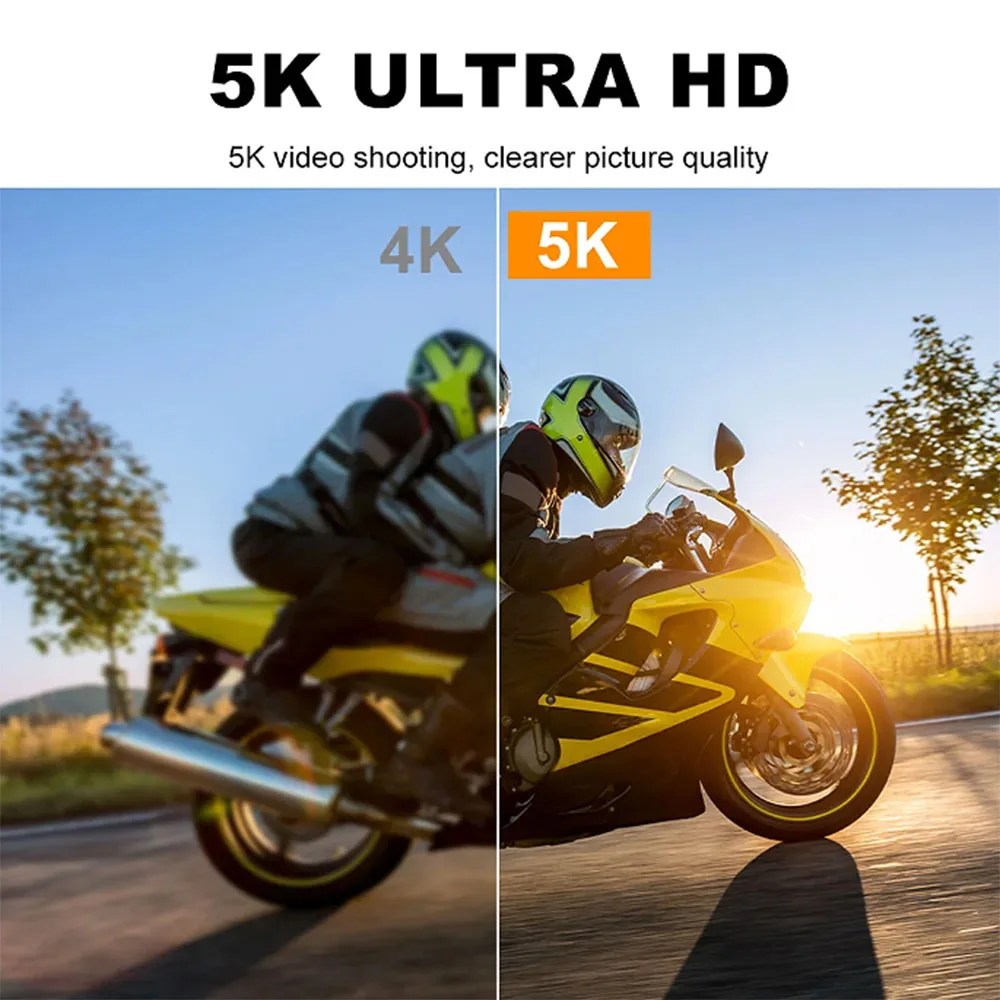 5K Action Camera 4K60FPS 2.0 Inch Touch Screen Wi-Fi 170° Wide Angle 30M Waterproof Helmet Video Recording Sports Cameras 6