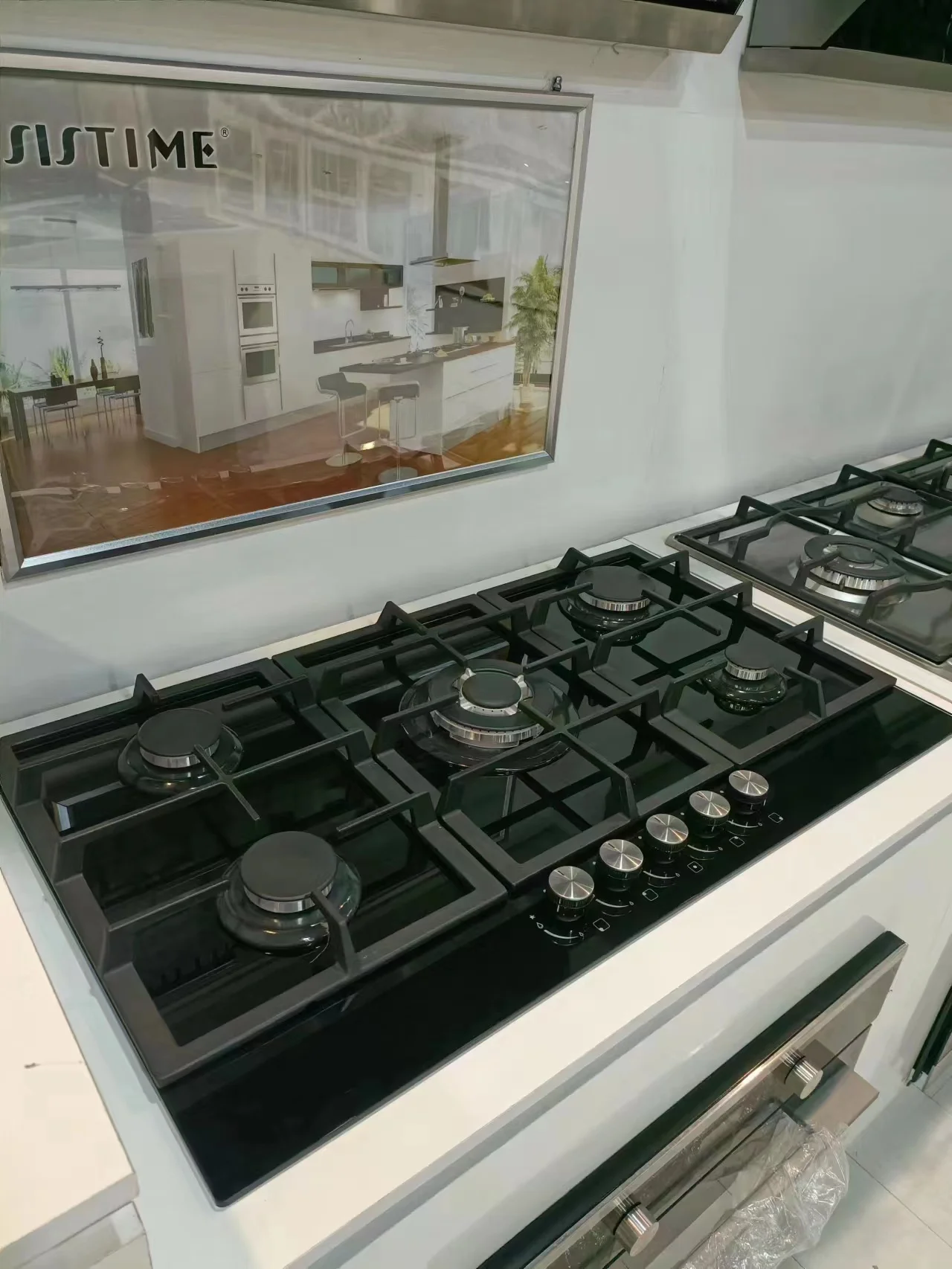 Five burner Gas Stove Commercial Gas Stove burner Countertop Kitchen 5 Cooker