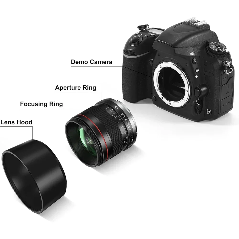 Lightdow 85mm f1.8 Manual Focus Portrait Lens for Canon EOS