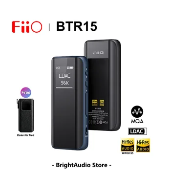 FiiO BTR15 블루투스 5.1 리시버 USB DAC AMP 고해상도 헤드폰 앰프, 2 * ES9219MQ DSD256 LDAC/aptX 3.5/4.4mm 출력 오디오 다이렉트