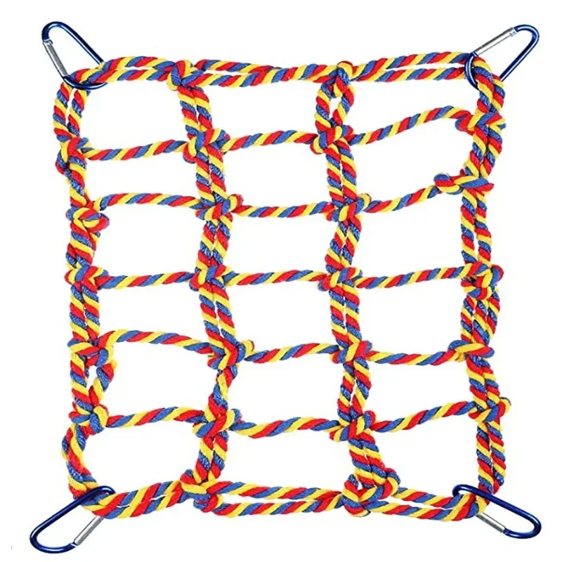 Parrot Climbing Net Swing Rope Net Bird Stand Hamster Squirrel Hammock Hook Bird Hanging Climb Chewing Pet Toys Parrot Toy Bird Toy Bird Swing Toy Small Pet Ladder Toy