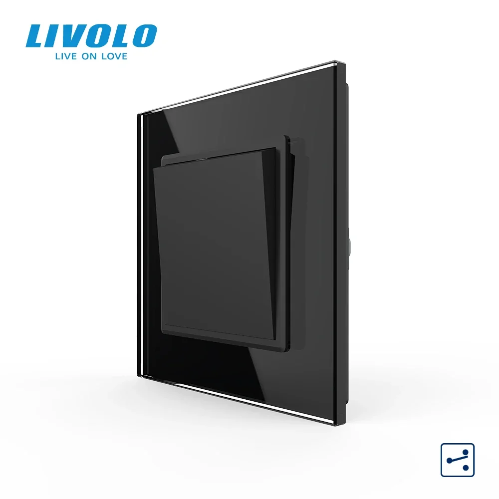 Crystal Glass Panel Push Button Switch