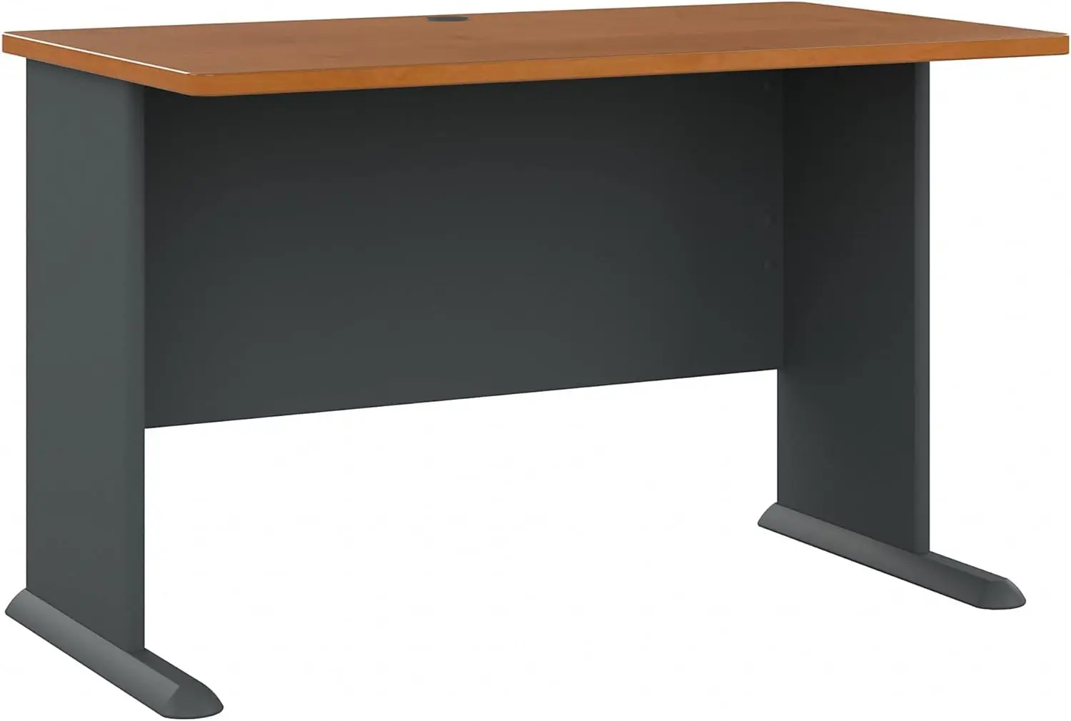 

Furniture Series A 48W Computer Desk in Natural Cherry and Slate, Small Office Table for Home or Professional Workspace