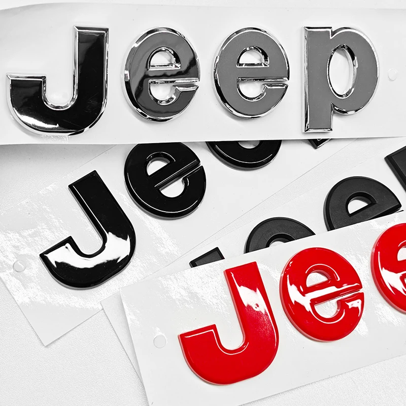 지프 그랜드 체로키 랭글러 레니게이드 패트리어트 리버티 컴패스용 자동차 앞 후드 엠블럼, 뒷 트렁크 사이드 배지 스티커 데칼