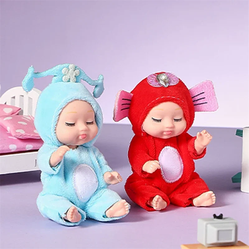 12Pcs/Set Sleeping Reborn Baby Doll Kit Toys Mini Constellations Baby Cute Adorable Dolls Playset Birthdays Gifts For Kids 3