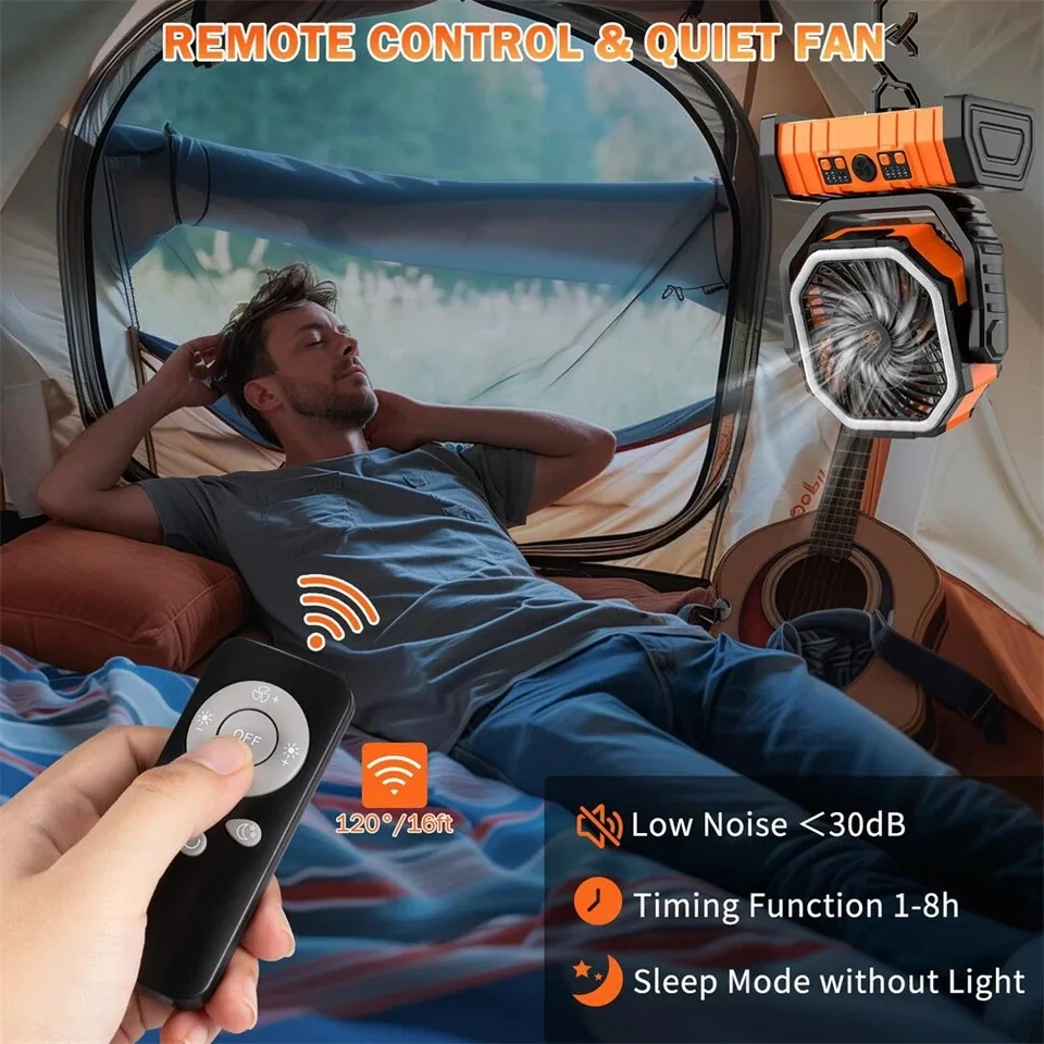 Portable Camping Fan Power Bank 2