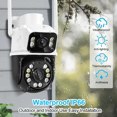 8MP 4K Wifi Camera PTZ Dual Screen AI Human Detection Auto Tracking Outdoor ONVIF CCTV Security Surveillance Camera ICSee - Image 6