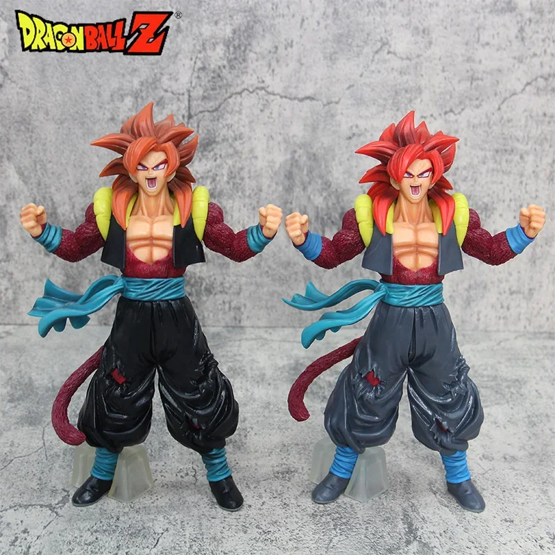 Dragon Ball Super Saiyan 4 Gogeta Gorilla Battle Figurine Toys Pvc Anime Son Goku Standing Action Figure Ornamenti Modello Regalo
