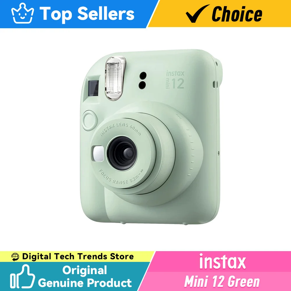 Original Fujifilm Instax Mini 12 Instant Camera Film Photo Snapshot Printing Shooting Mini12 Fuji instant camera film