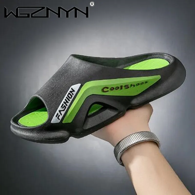

Men's Summer Slippers Comfortable Lightweight Safety Massage Big Size Non-slip Breathable Fashion Trendy Flat Heel Summer Main