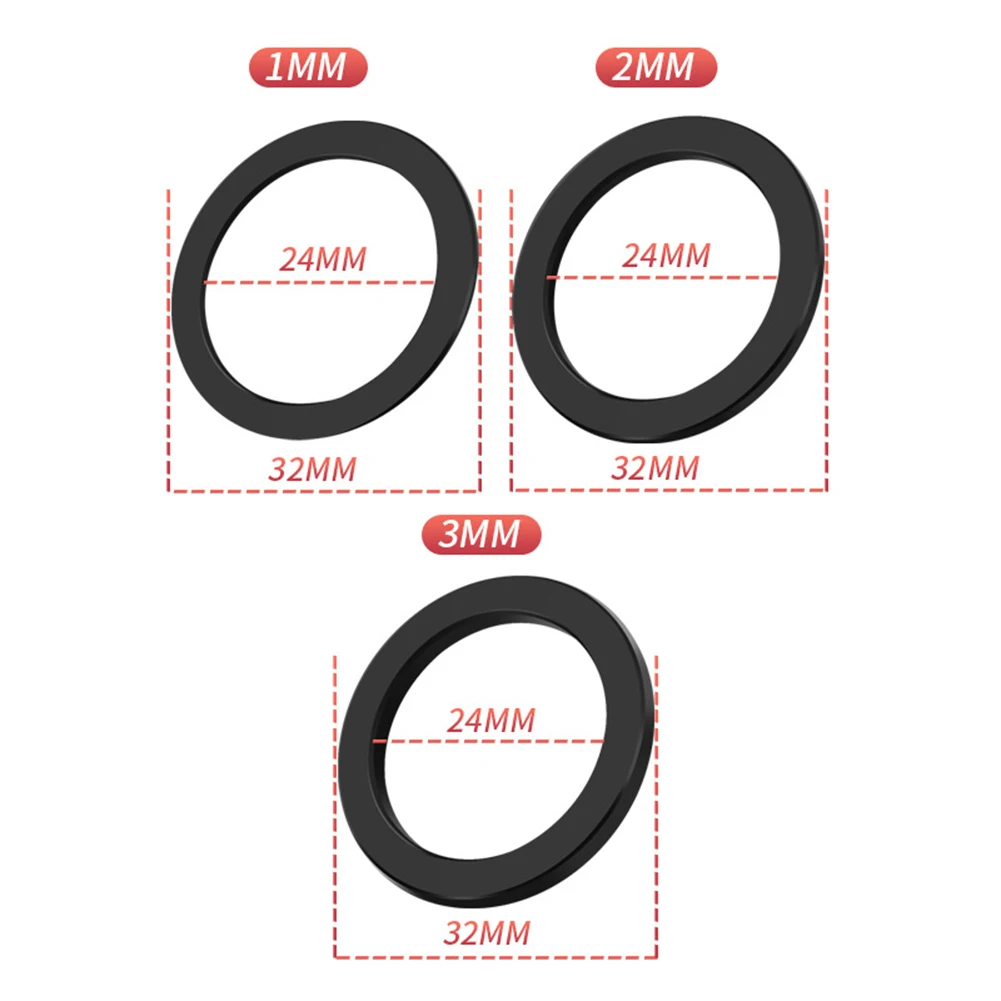 고품질 새 와셔 스페이서 자전거 1/2/3mm 바텀 브래킷 크랭크 체인링 시마노 어댑터 알루미늄 합금용