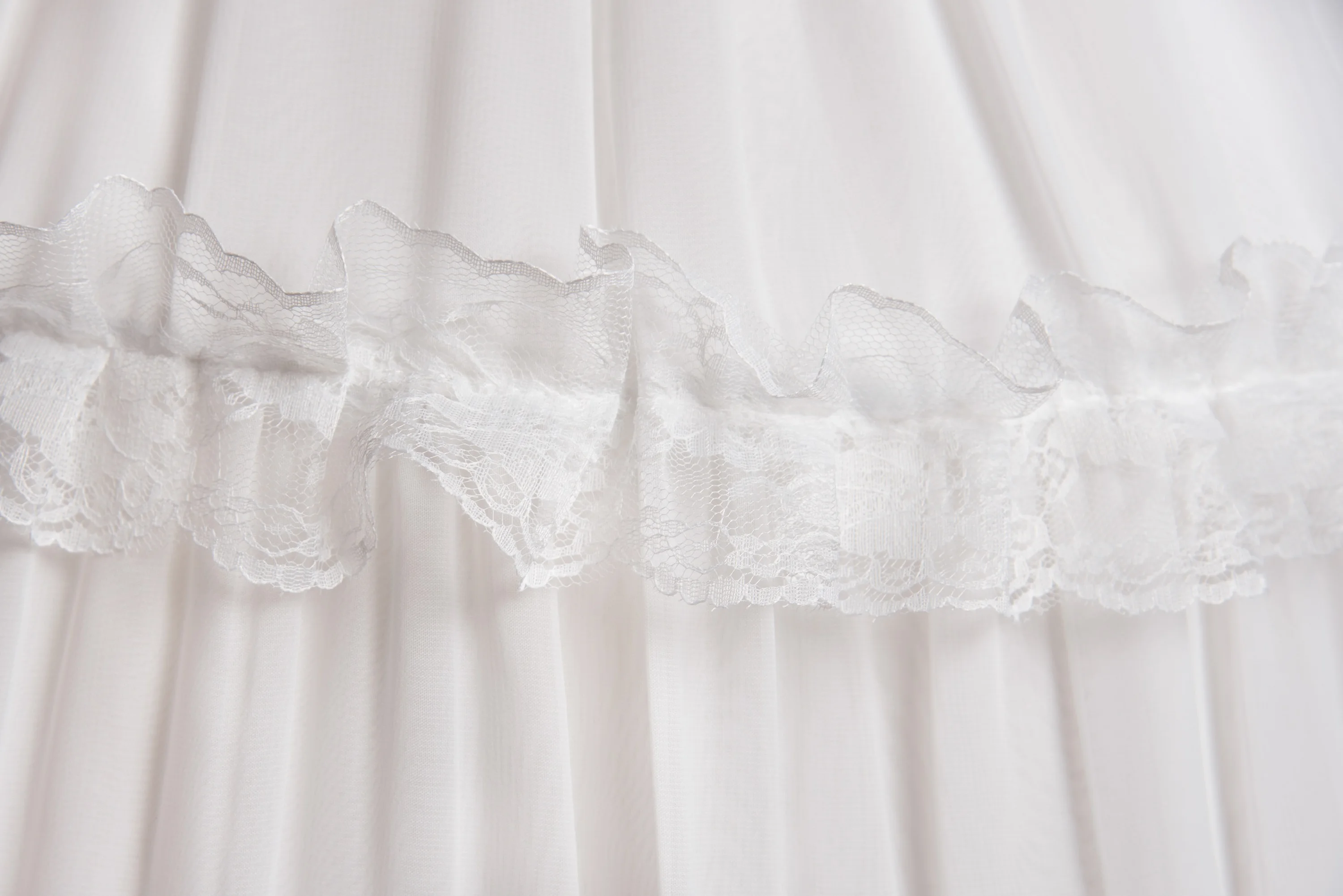 BABYONLINE Bridal Petticoat Tutu Skirt Bell Shaped A-line Shaped Adjustable Chiffon 46cm Long Lolita Petticoat