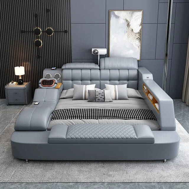 Frame Upholstered Bed Handles Unique Double Modern Children Bed Luxury Sleeping Muebles Para El Hogar Bedroom Decoration 2