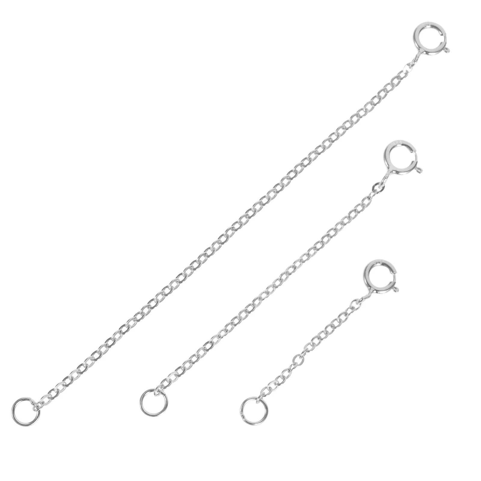 

3pcs Necklace Bracelet Extender Chain Extender Anklet Chain Extension Jewelry Extender