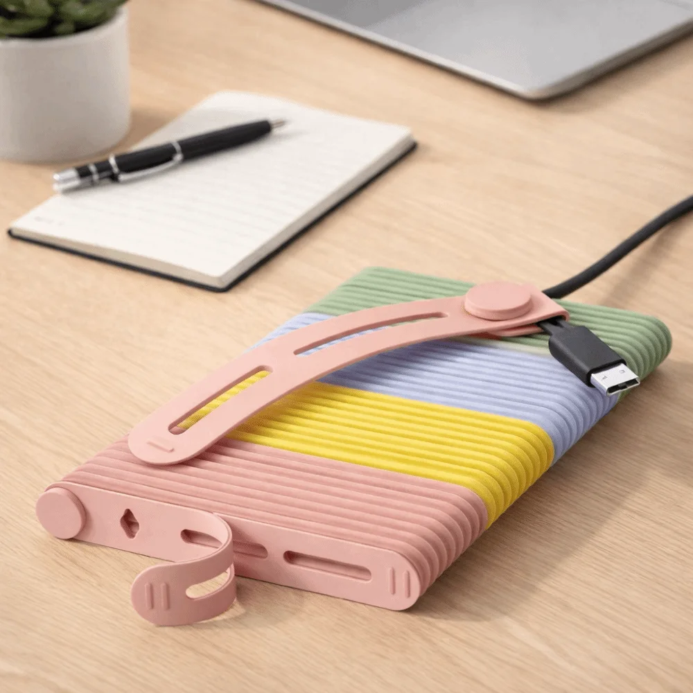 35Pcs 실리콘 실리콘 케이블 타이 유연한 타이 재사용 가능한 코드 케이블 정..