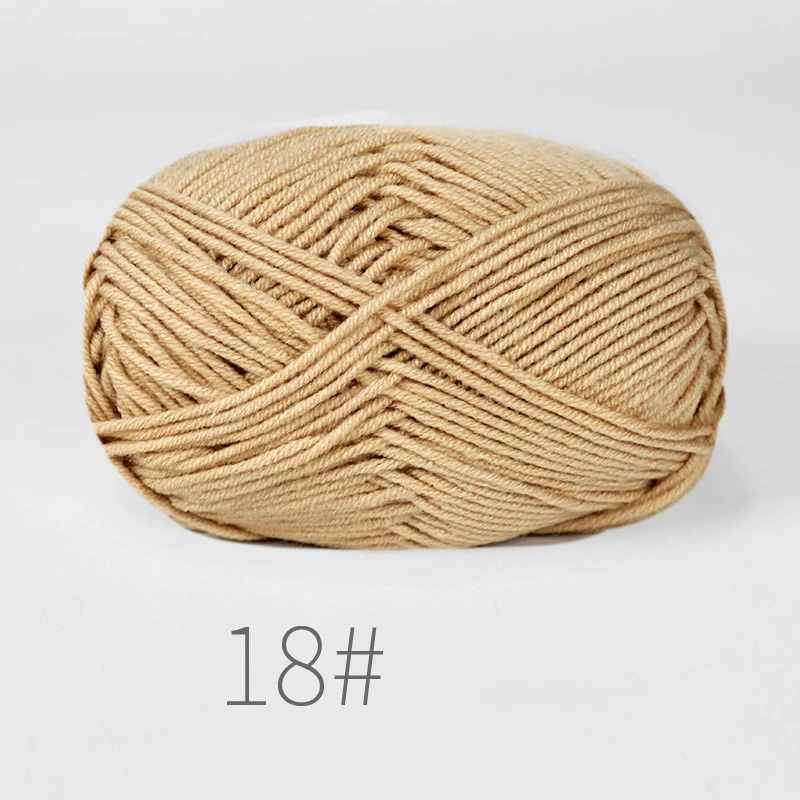 Neue 5 stücke 250g Milch Baumwolle Stricken Wolle Garn Hand Gefärbt Lanas Für Häkeln Handwerk Pullover Hut Puppen Nähen stricken Werkzeuge – Detail 9