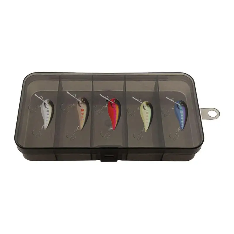 Fishing Bait Tackle Box Lure 5 Grid Luya Storage Box Per La Pesca Seale Box Per Perline Esche E Ganci Accessori Per La Pesca