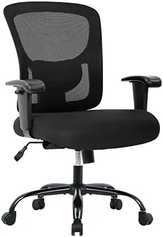 

Seat+Desk Computer Lumbar Support Adjustable Arms Task Rolling Swivel Mesh Executive High Back Ergonomic Chair for Adults Women,