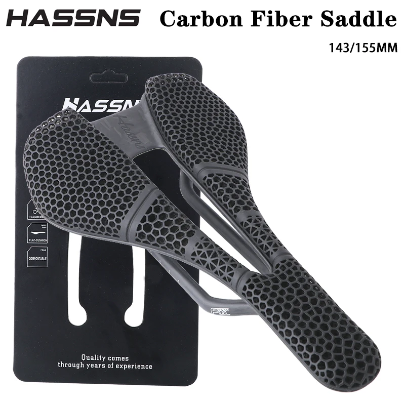 HASSNS P40 Carbon Fibre Saddle 3D Printing Technology