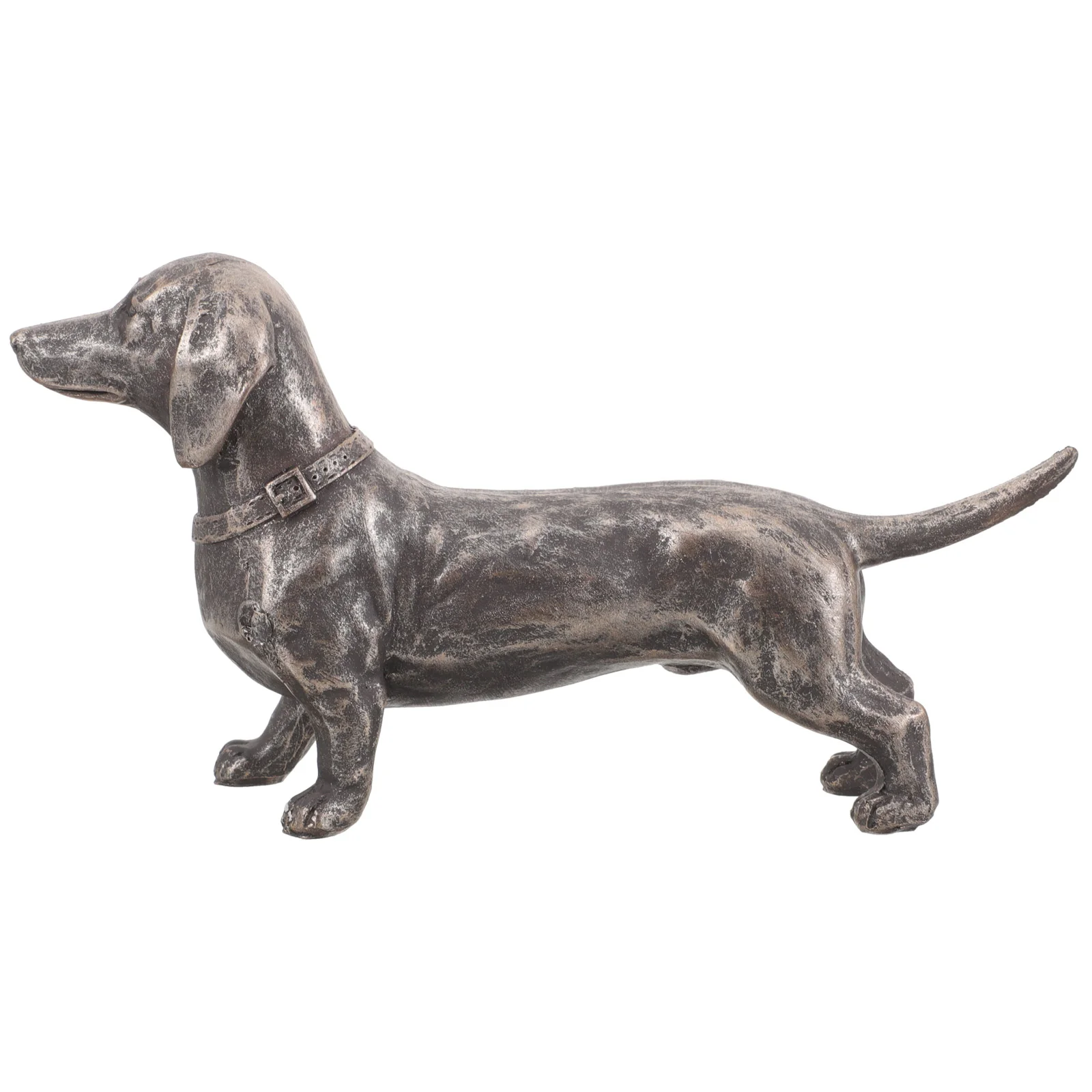 

Dachshund Dog Sculpture Garden Ornament Style Patio Standing Puppy Figurine Outdoor Dog Statue Decor Yard Lawn Dog