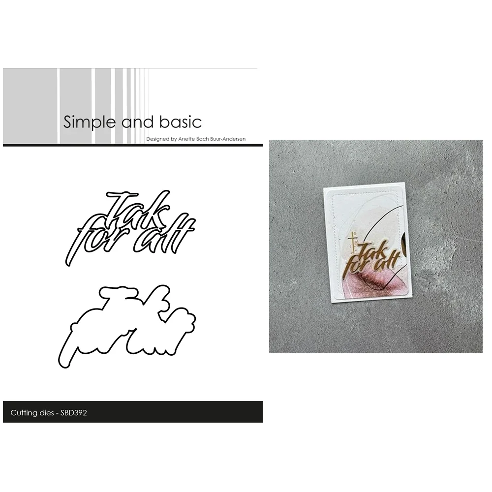 

Tak For Alt Words Cutting Dies for New 2023 Scrapbooking Paper Making Frame Card Craft Supplies no Stamps