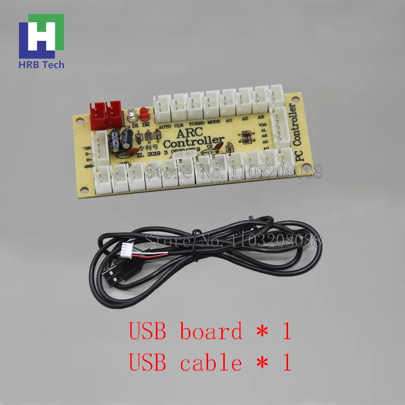 Usb Arcade Kit Pc Raspberry Pi A Zero Delay Control Board Controller A Pulsante Sanwa Joystick Console Set Fai Da Te