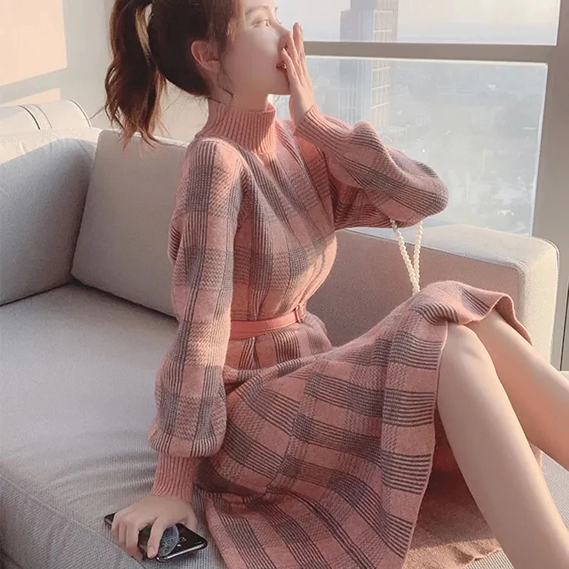 Pink with belt