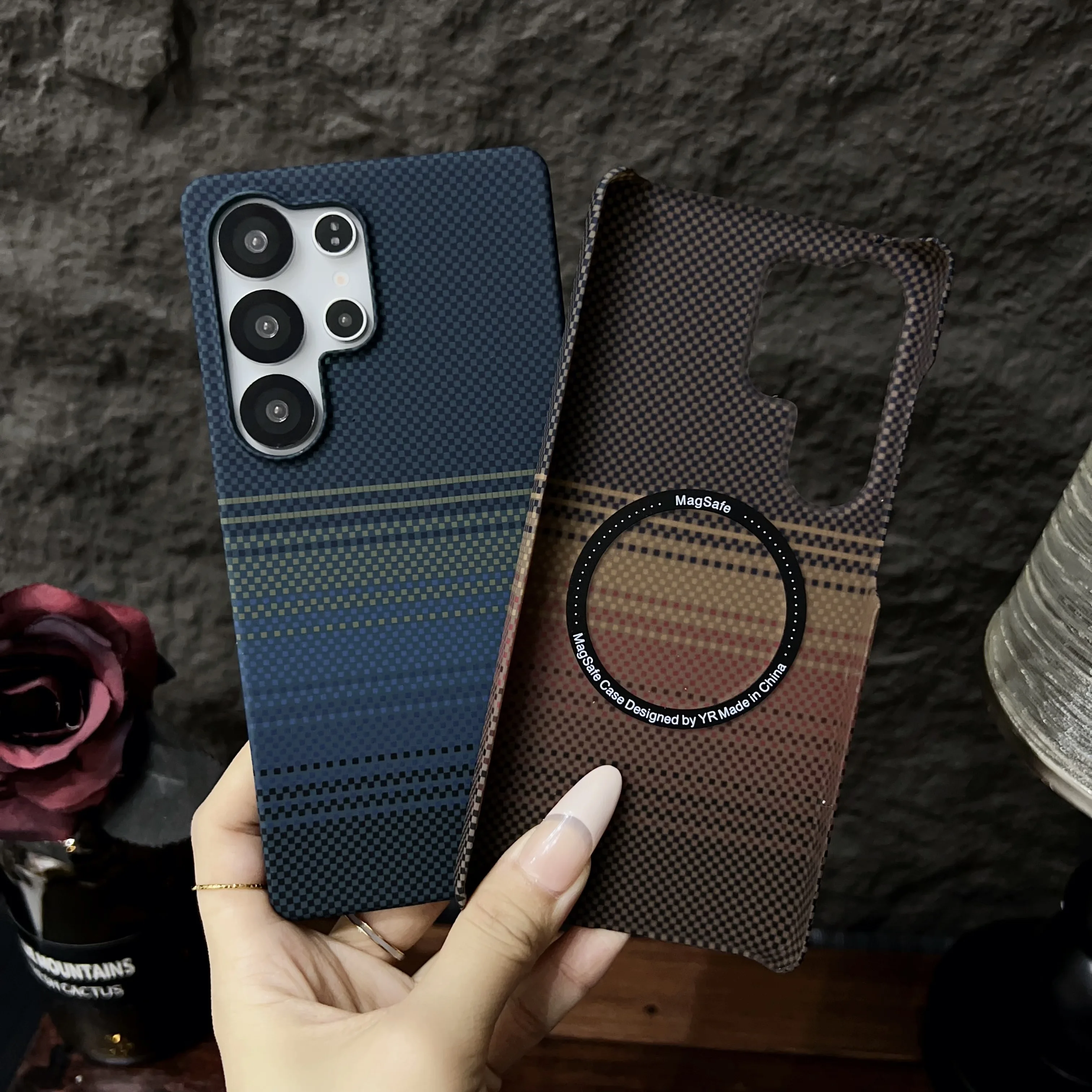 Ultra-Thin MagSafe Carbon Fiber Case - Wireless Charging Shockproof PC Cover