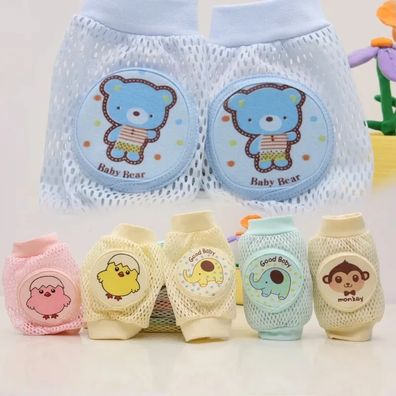 Children's Crawling Elbow Knee Pads Breathable Mesh Toddlers Baby Knee Pads Safety Infant Kneepad Baby Crawling Walking Exercise