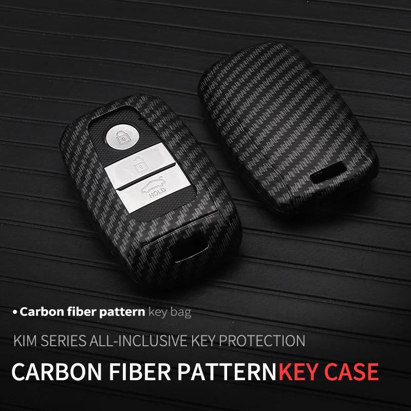 

ABS+TPU Carbon Fiber Car Remote Key Case Bag For Kia Sorento Forte K3 K4 K5 KX3 KX1 KX5 KX7 Carnival Sportage R accessories