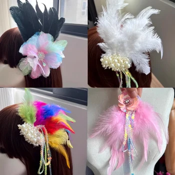 Luxury Feather Floral Appliques 1