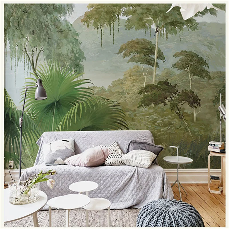2022 Wallpaper 3D Mural plants Painting Wallpapers for Bed Room Kids Bedroom TV Background Wall paper Mural Home Decor 3D