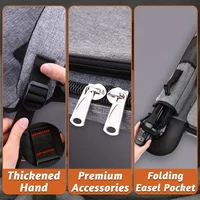 1pc Sketch Art Painting Bag Black/Grey,Multifunctional Portable Waterproof,for Outdoor,Sketching Board Bag,Art Exam,travel Art f 3