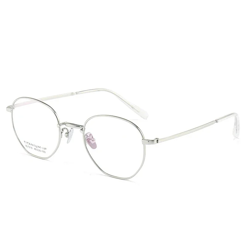 

Stylish Round Titanium Optical Frame Fashion Eyeglasses Mens Computer Protect Eye Glasses Fill Prescription BJ7218