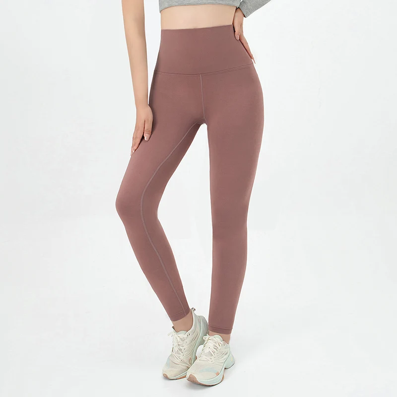 1/3 Piece Set Of Women's Solid Color High Waisted Elastic Yoga Pants For All Seasons Casual Sports Running Leggings Warm Pants 2