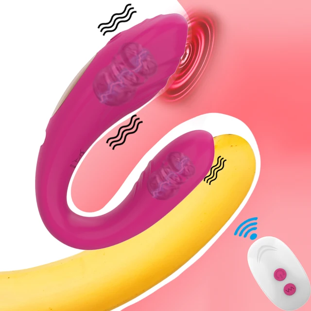 Erotic Wireless Remote Control Clitoris Vibrator U Shape Dildo G Spot Clitoris Stimulat Vibrator Sex Toy for Women Adult Couples 1