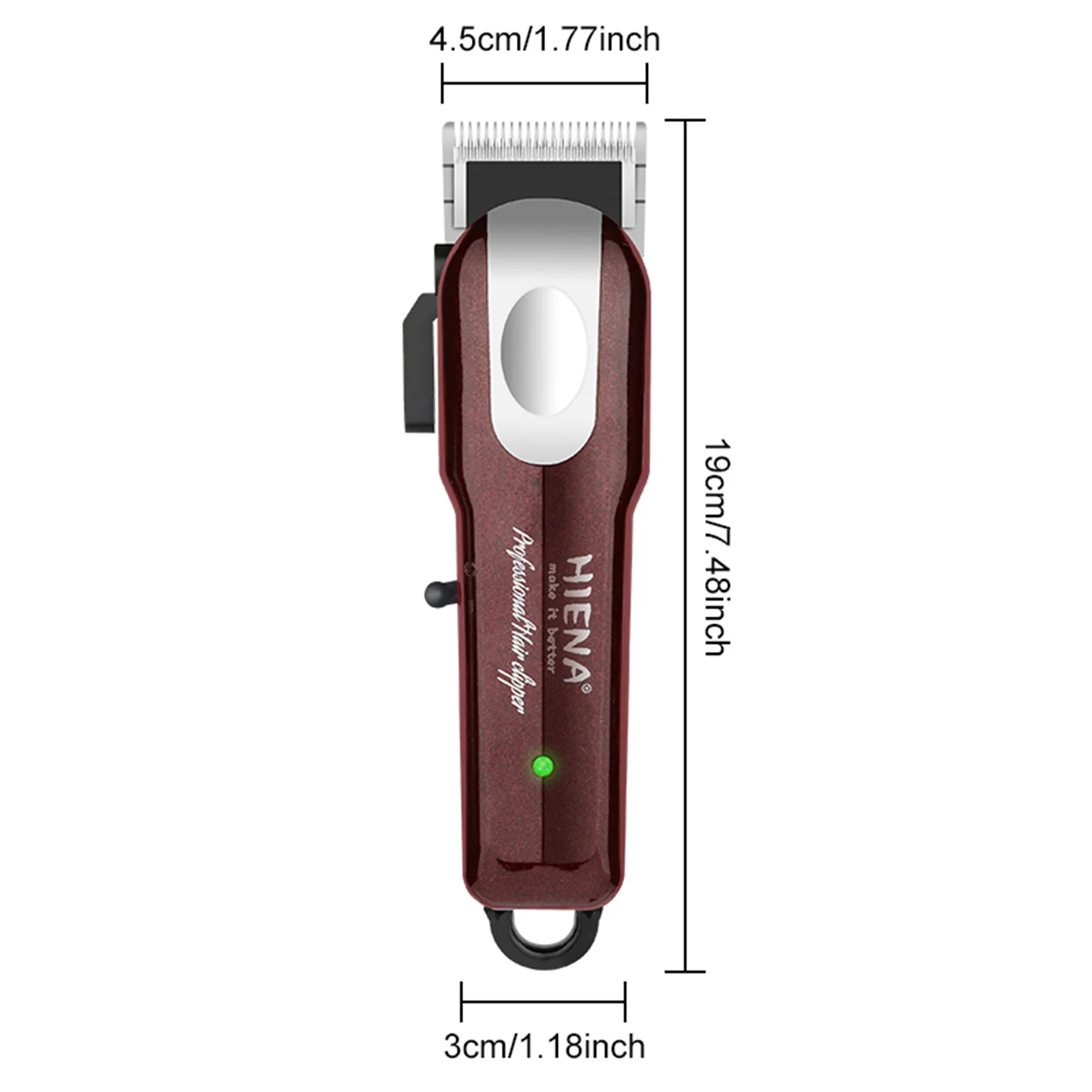 HIENA Tagliacapelli professionale per barbiere Tagliacapelli elettrico senza fili Tagliacapelli elettrico Tagliacapelli potente Rasoio da barba_voghion.com