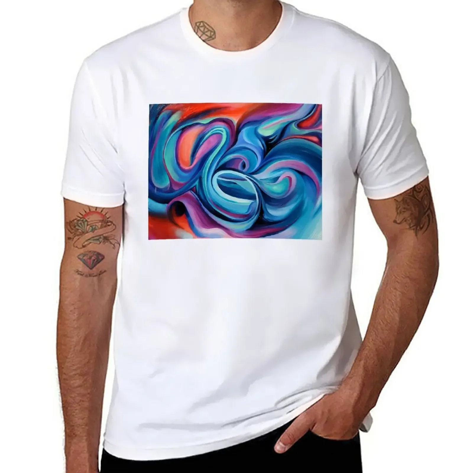 

Flow T-Shirt Blouse aesthetic clothes quick drying plain t shirts men