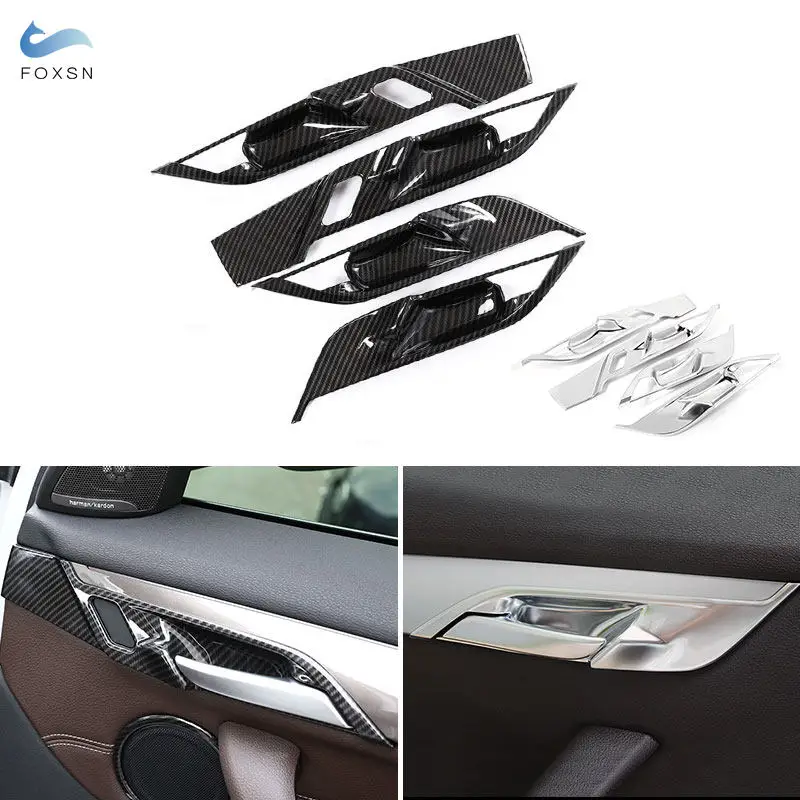 

Для BMW X1 F48 X2 F47 2016 2017 2018 2019 2020 2021 4 шт. автомобильный Стайлинг интерьерная Дверная панель крышка чаши отделка стикер аксессуары